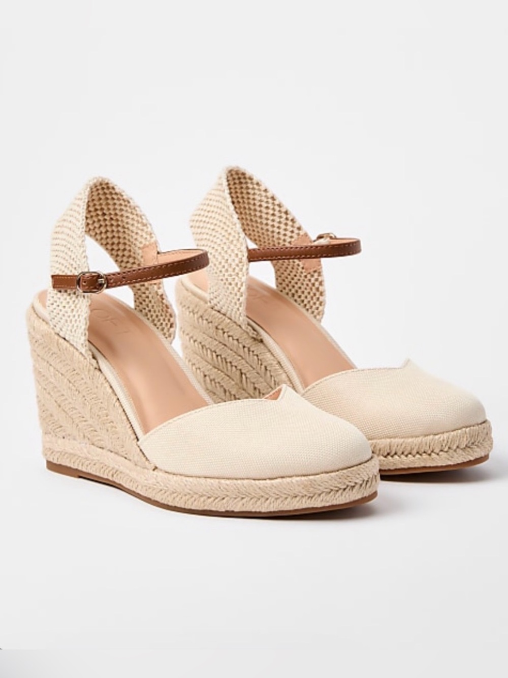 Ann Taylor LOFT Classic Espadrille Wedge in Natural